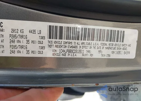 2012 Jeep Patriot Sport из США, поврежденный, VIN 1C4NJPBB9CD512511